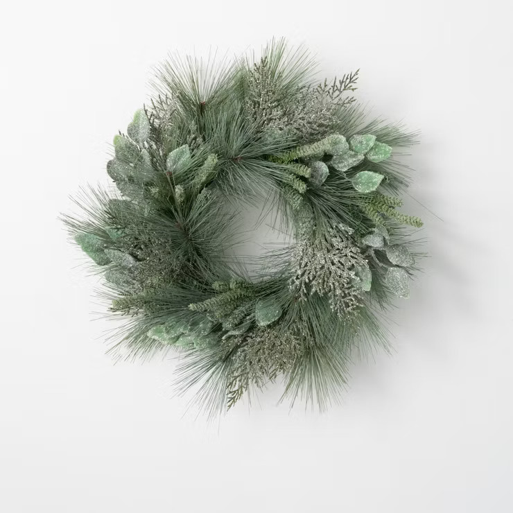 Sullivans Cedar & Eucalyptus Artificial Mini Wreath 6.5"H Green | Target