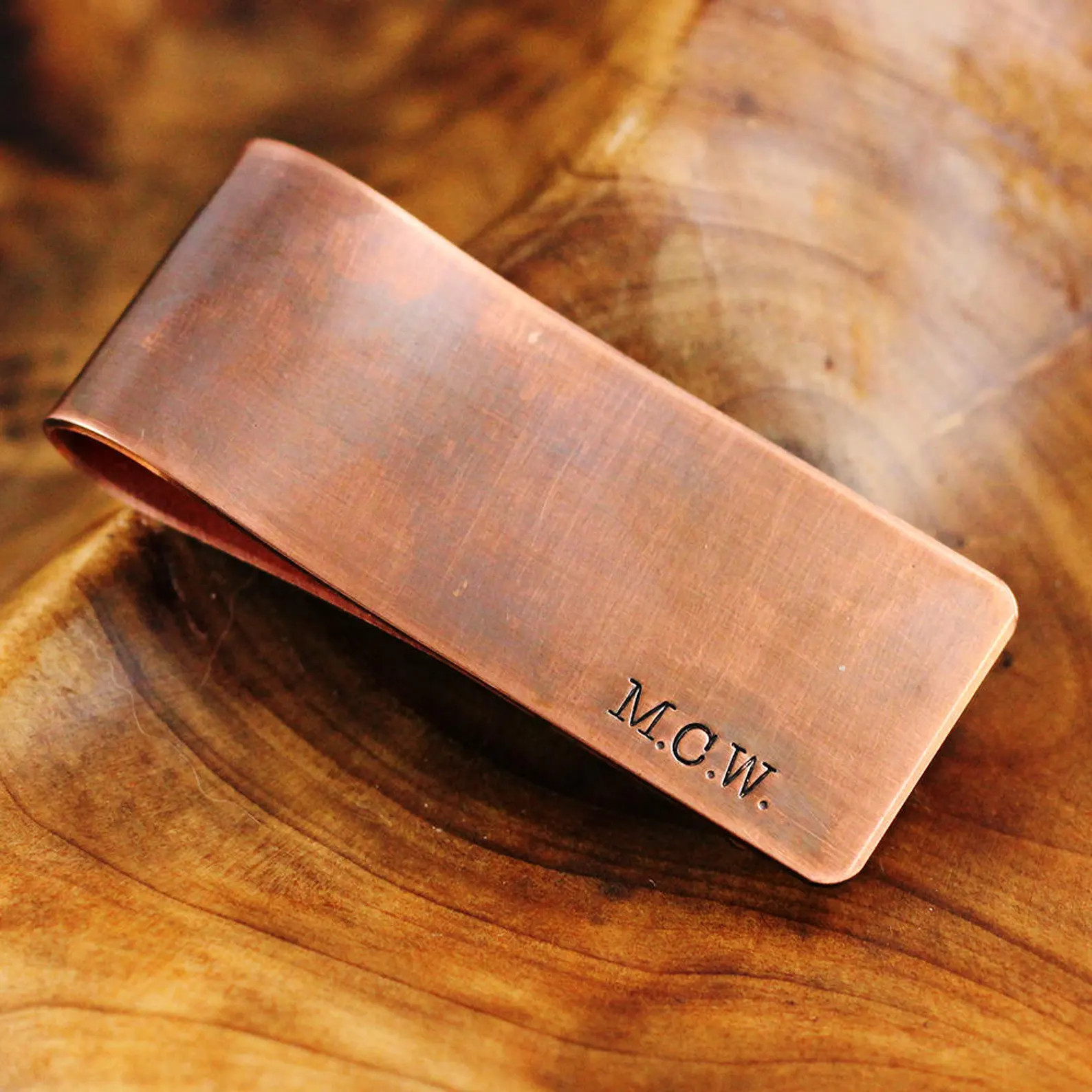 Custom Copper Money Clip – Rustic Personalized Gift for Him | Etsy (US)