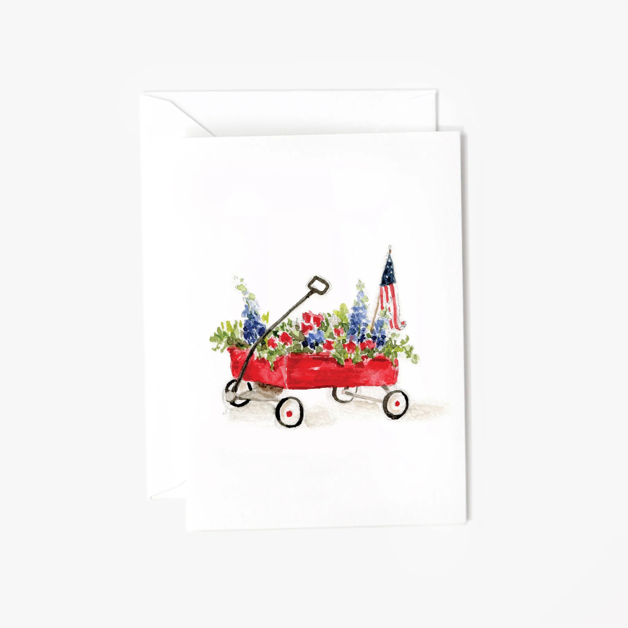 red wagon mini enclosure notecard | Emily Lex Studio