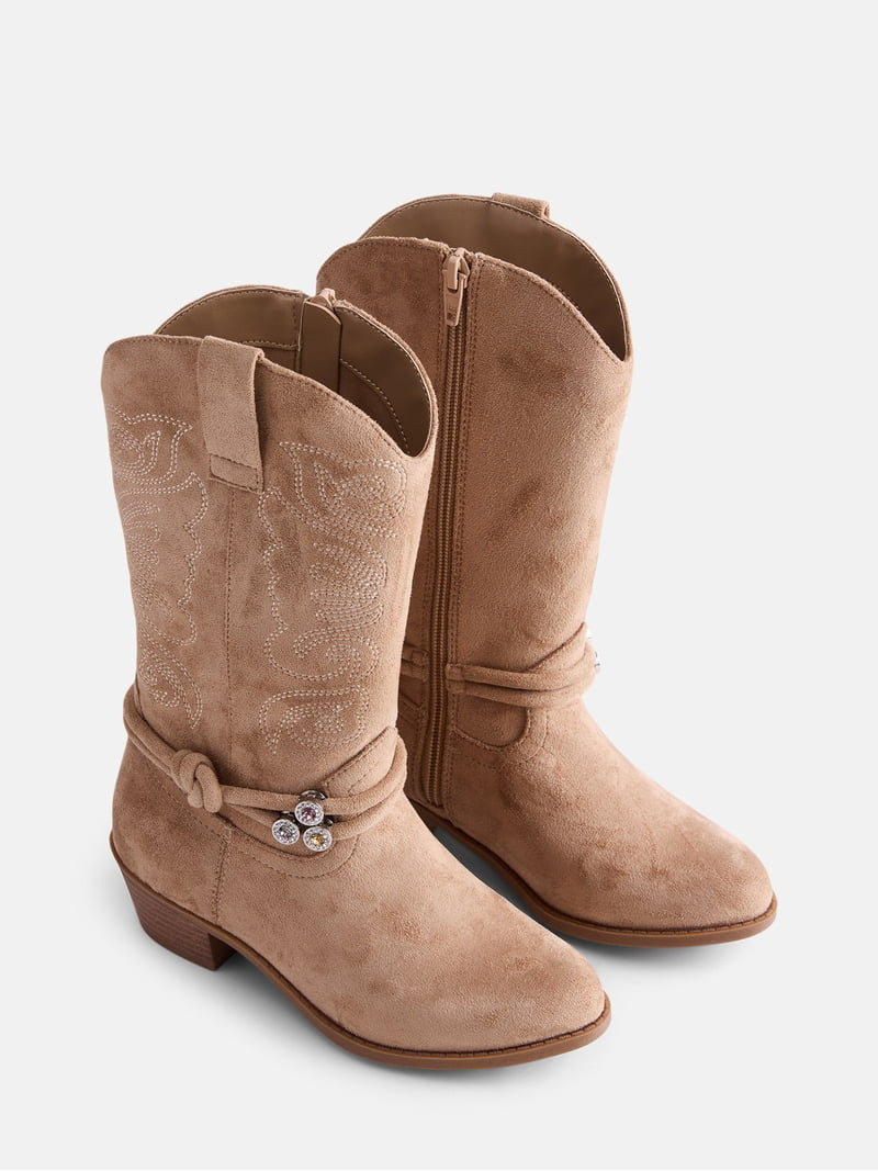 Madden NYC Girl\u2019s Embroidered Charm Embellished Western Cowgirl Boots | Walmart (US)