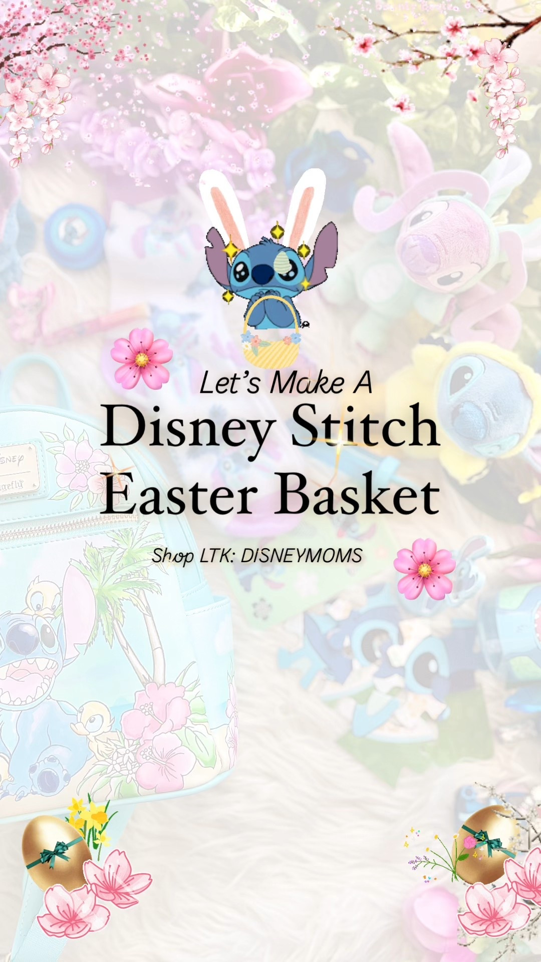 Disney Stitch Easter Basket 
