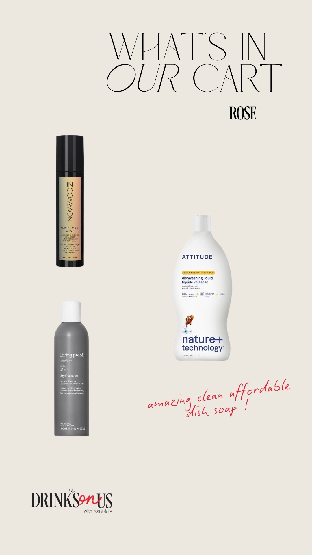 Products mentioned in S03:Episode 21 of Drinks On Us, “Whats In Your Cart?” segment!!

#LTKselfcare #LTKBeauty #LTKHome