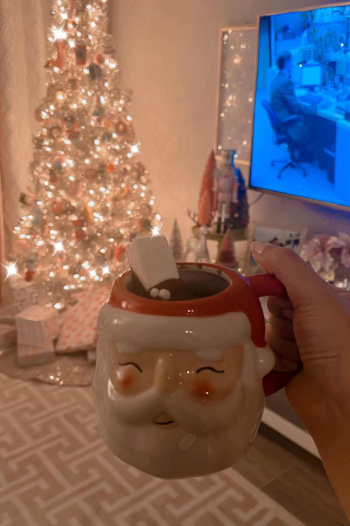 Santa mug and rose gold Christmas tree! 

#LTKhome #LTKHoliday #LTKGiftGuide