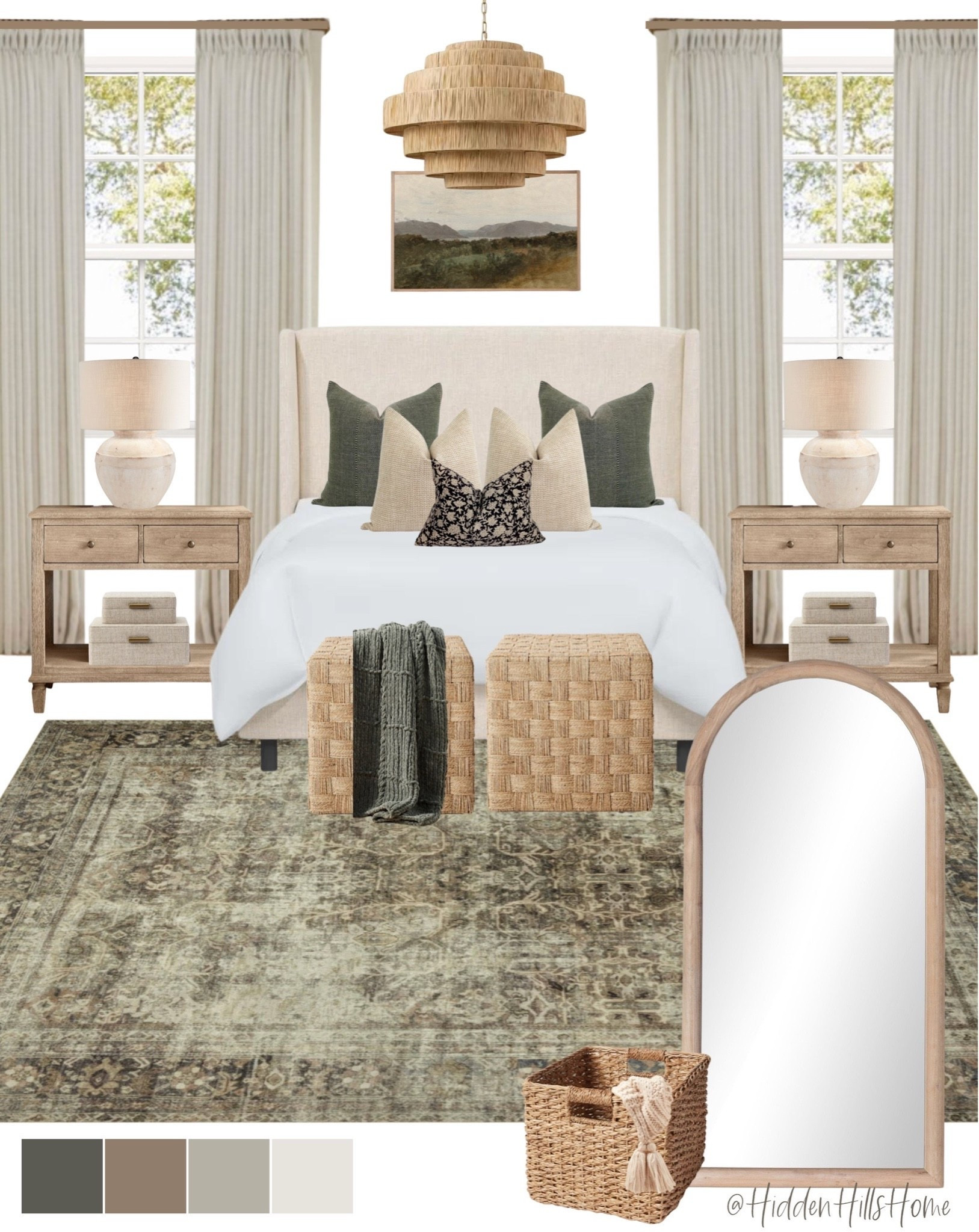 Bedroom decor, master bedroom design ideas, bedroom mood board, nightstands, bedroom rug, home decor ideas, Tilly bed #bedroom

#LTKHome #LTKSaleAlert #LTKSeasonal