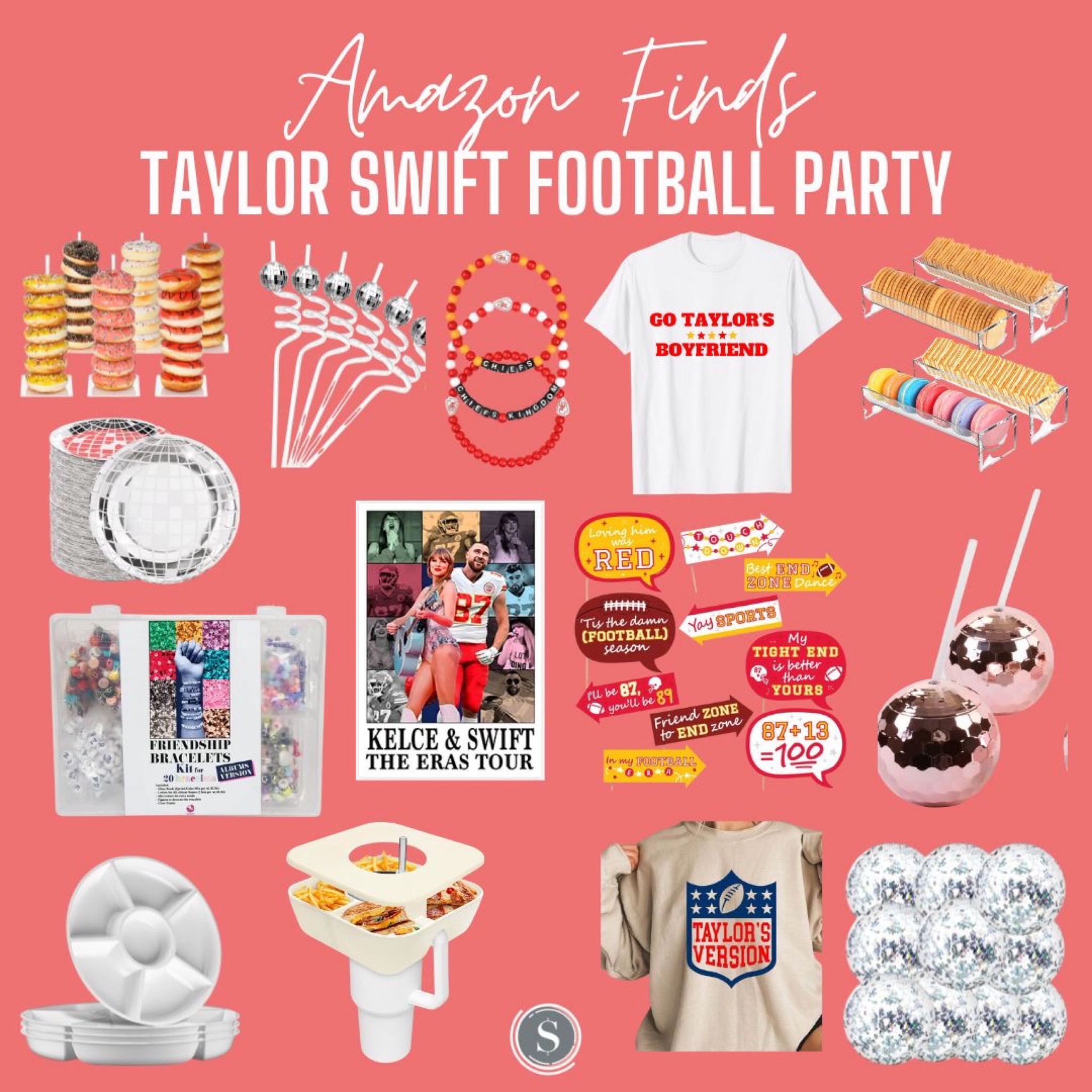 Getting ready for the big game? I’m loving all the Taylor Swift tailgate ideas I’m seeing so I had to share my favorite decorations with you!