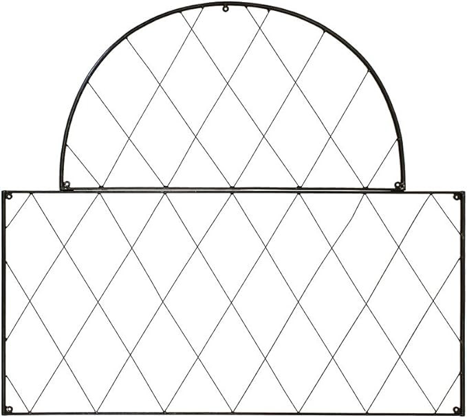 Achla Designs FT-54 Oxfordshire Wrought Iron Garden Wall Lattice Trellis, Black | Amazon (US)