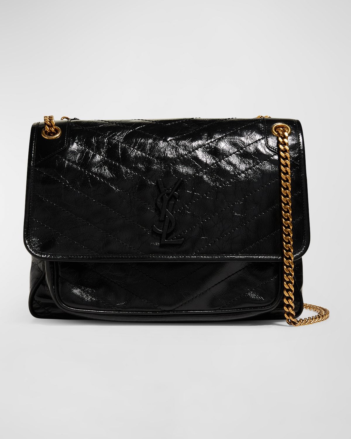 Niki Large YSL Quilted Chain Shoulder Bag | Neiman Marcus