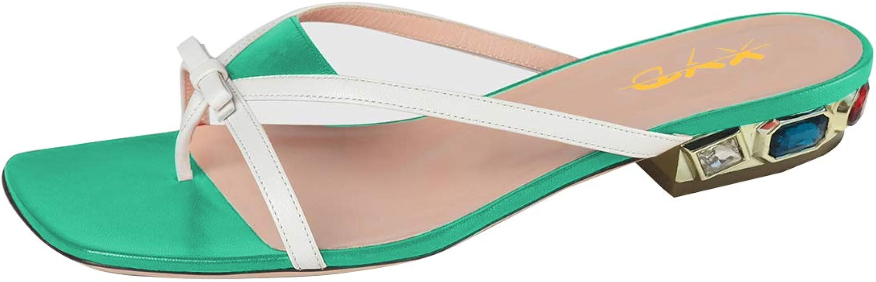 XYD Women Cute Bowknot Thong Flats Sandals Slip On Open Toe Flip Flop Mules Rhinestones Low Heele... | Amazon (US)