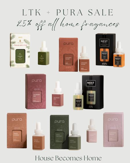 LTK + Pura sale! 25% off all Home fragrances!

#ltkfallsale

#LTKSale #LTKsalealert #LTKhome