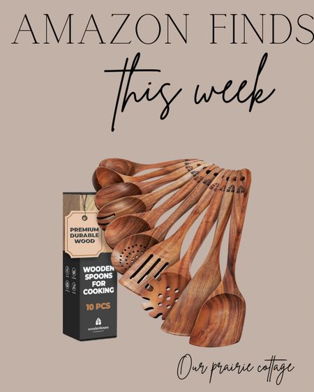 Amazon finds- Wooden utensils 

#LTKhome