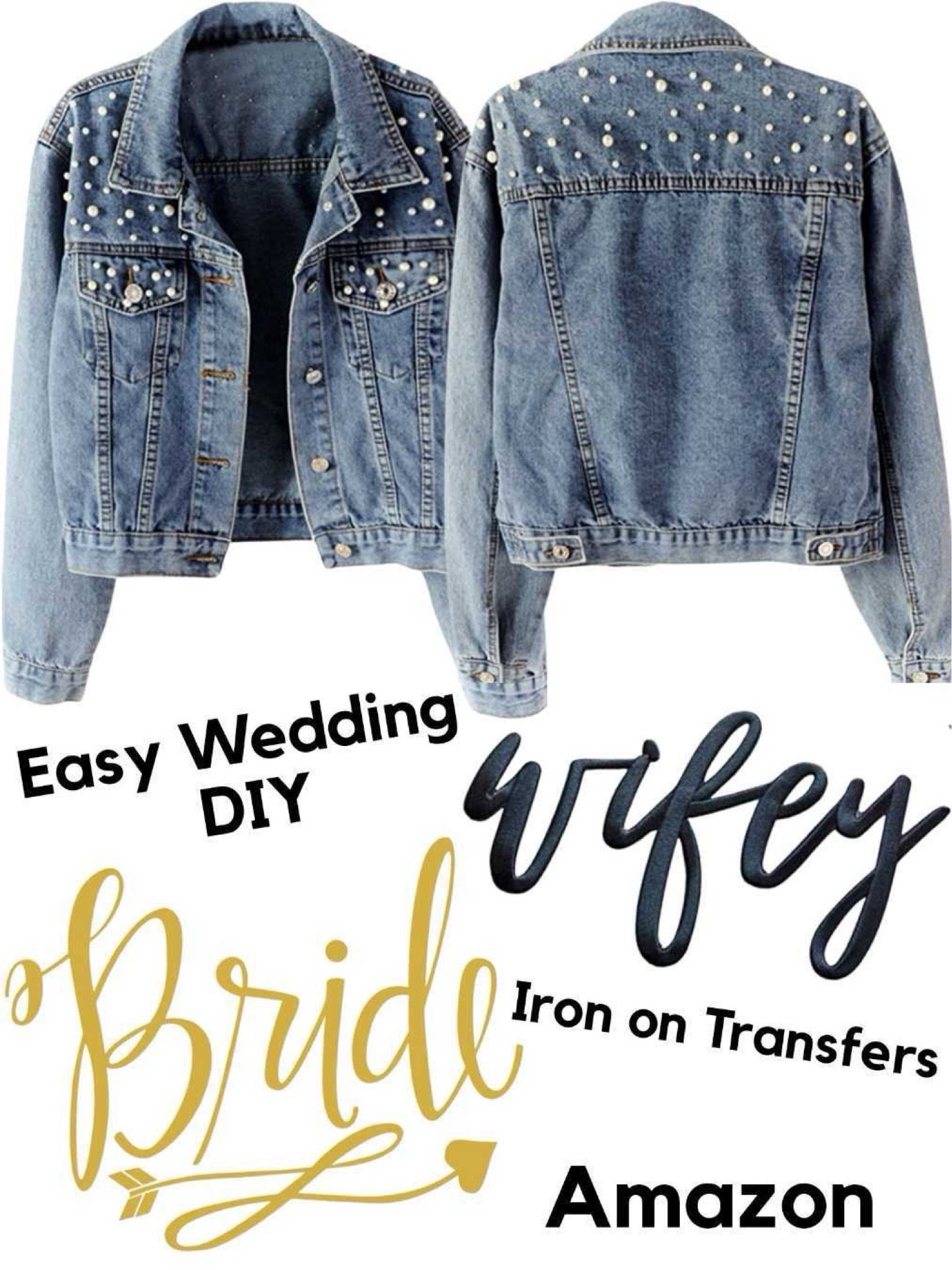 Easy DIY denim bride wedding jacket. A great gift idea for the bride to be!

Bride gift, bridal shower gift, bachelorette party, bachelorette weekend, engagement gift.

#LTKWedding #LTKSeasonal