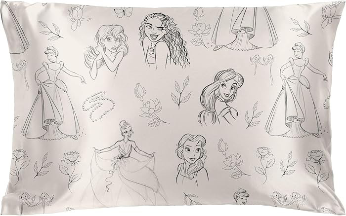 Jay Franco Satin Pillowcase - Standard Size 20x30 Inch Silky Soft Premium Pillow Cover, Beige - D... | Amazon (US)