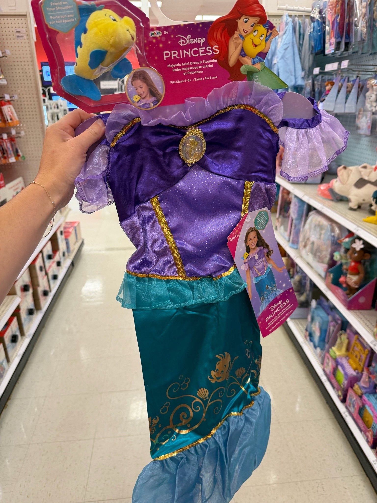 Ariel princess dress with shoulder pet 💜🩵

#LTKmomlife #LTKKids #LTKSeasonal