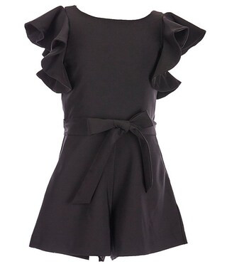 Big Girls 7-16 Tiered Ruffle Sleeve Romper | Dillard's