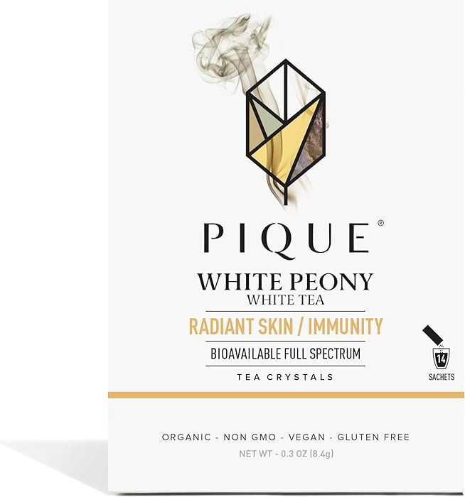 Pique Organic White Peony Tea Crystals - Antioxidants for Radiant Skin, Immune Support, Fujian Ch... | Amazon (US)