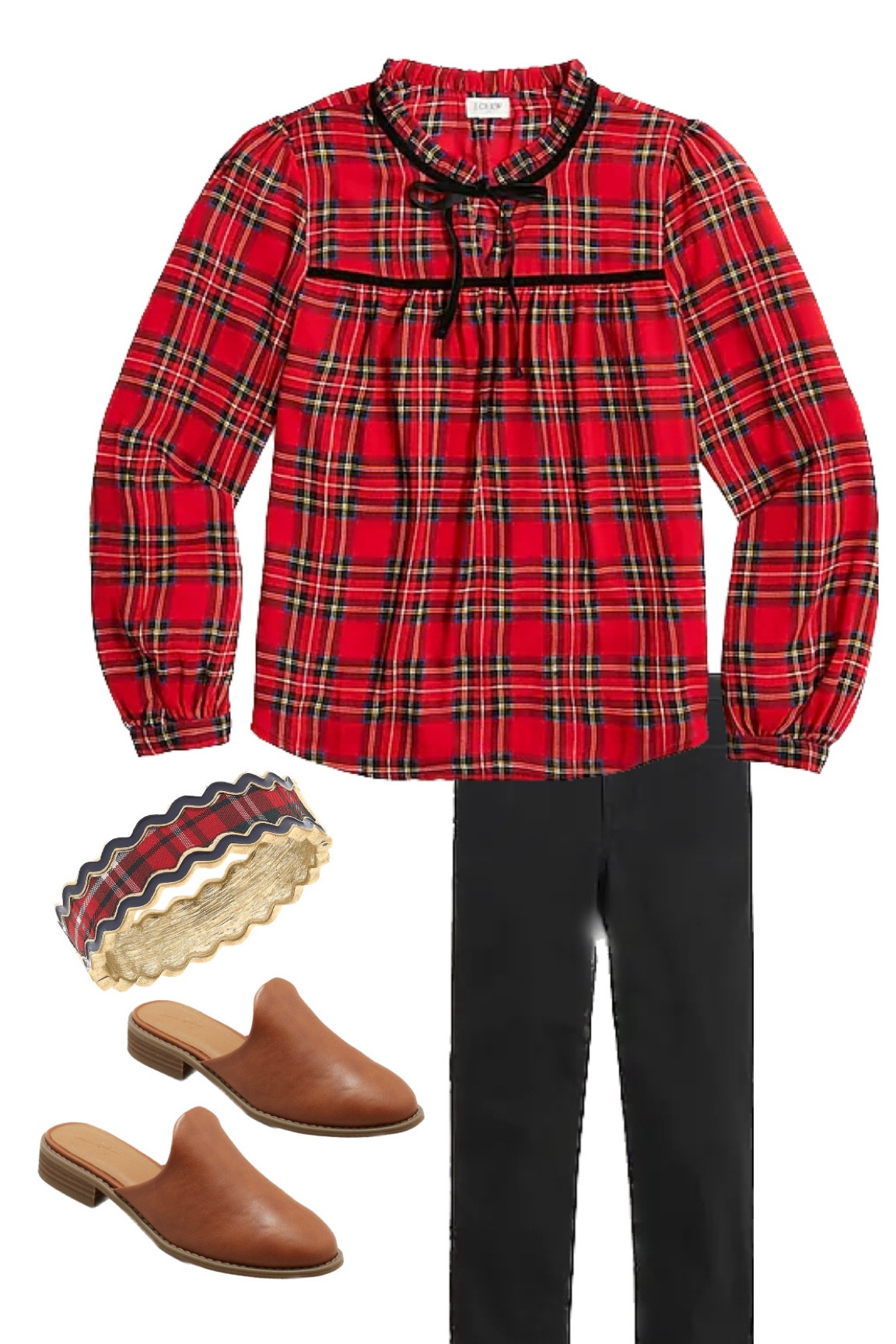 Tartan plaid holiday top with velvet bow details for a festive Christmas look 

#LTKHoliday #LTKSeasonal