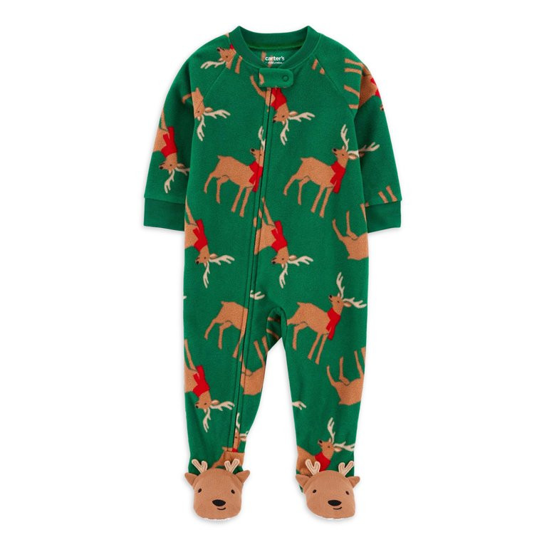 Carter's Child of Mine Toddler Christmas One-Piece Pajamas, Sizes 12M-5T - Walmart.com | Walmart (US)