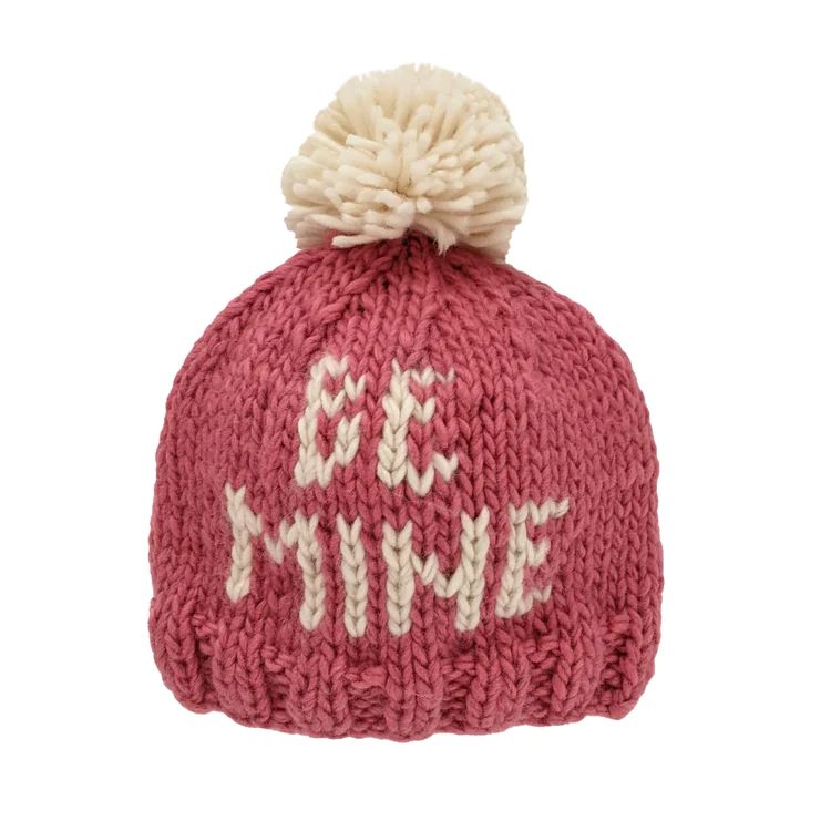 Valentine's Day Knit Pom Hat, Be Mine | SpearmintLOVE