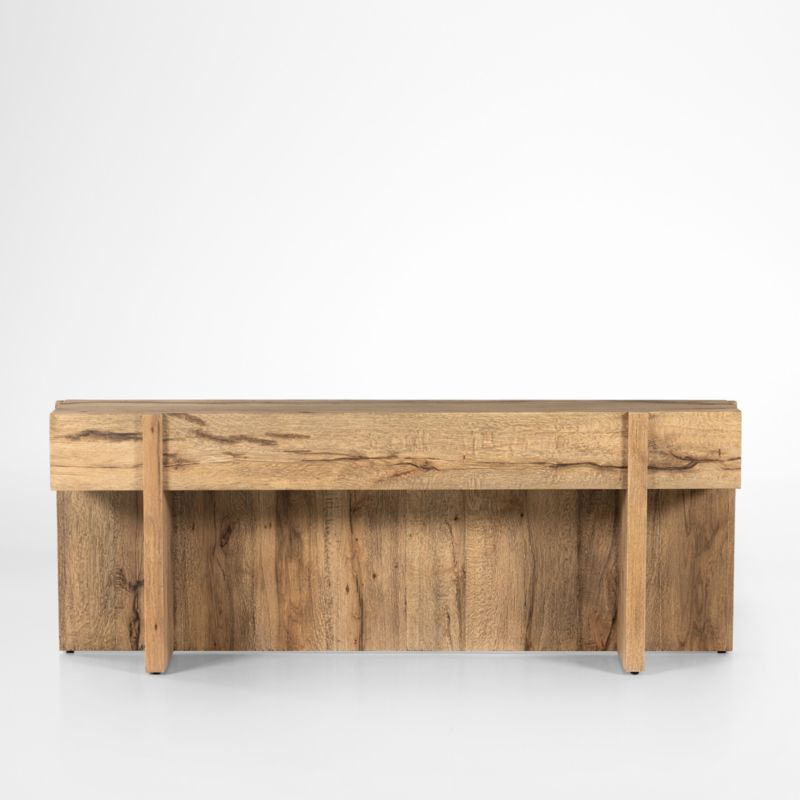 Mackinley Oak Wood Console Table | Crate & Barrel | Crate & Barrel