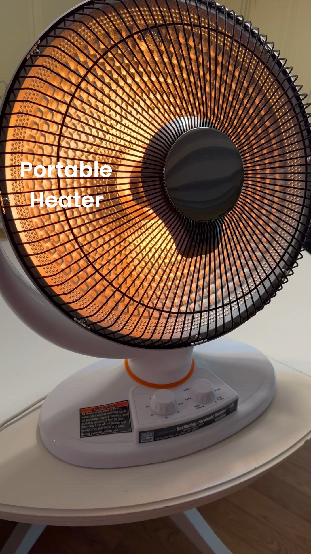 Portable Heater for your winter storm needs.❄️

Oscillating and stationary capabilities with Low, Med, High settings and a timer feature as well.

Stay safe out there in these winter temps and storms 🙏

#LTKOver40 #LTKSeasonal #LTKHome