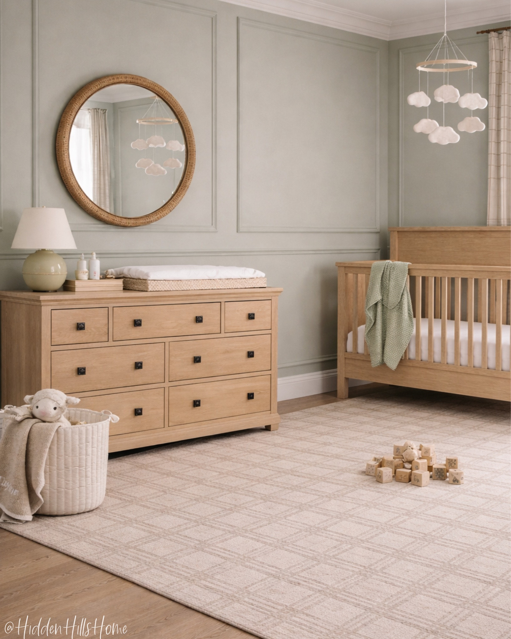 Nursery decor ideas, nursery inspiration, baby room, crib, nursery mood board, glider #nursery
Wall color is Sw evergreen fog

#LTKHome #LTKSaleAlert #LTKBaby