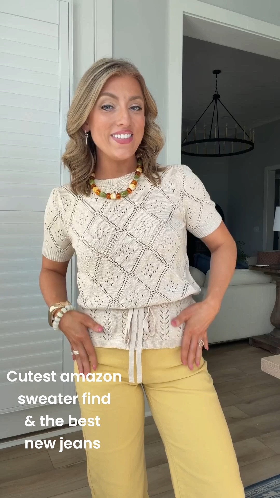 Who says summer outfits have to be basic? 💛 This lightweight Amazon sweater paired with these buttery yellow cropped pants is such a fun combination. The neutral knit balances the pop of color perfectly, making this an easy outfit for work, brunch, shopping, or casual weekends.

Comfortable, flattering, and such an easy way to wear one of this season’s biggest color trends!

#amazonfashion #amazonfinds #summerstyle #casualoutfit #yellowpants #amazonstyle #neutralstyle #everydayfashion #affordablefashion #ootd #amazonoutfit #workwearstyle #summerfashion #fashionfinds #amazonmusthaves #momstyle #styleinspo #weekendstyle #capsulewardrobe #everydaystyle

#LTKootd #LTKPetite