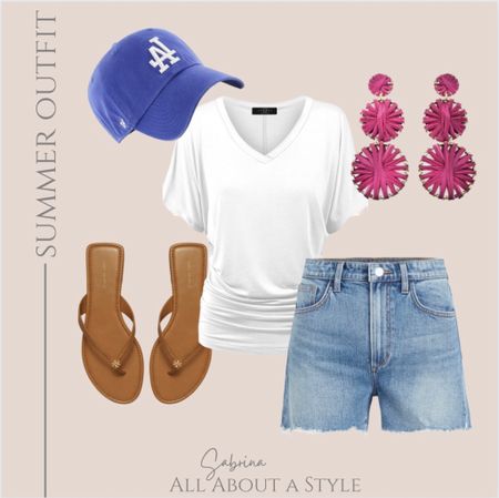 Summer outfit Inspo. July 4th Outfit. #womenesfashion #summer #shorts #casualstyle #casual 

#LTKSeasonal #LTKunder50 #LTKstyletip