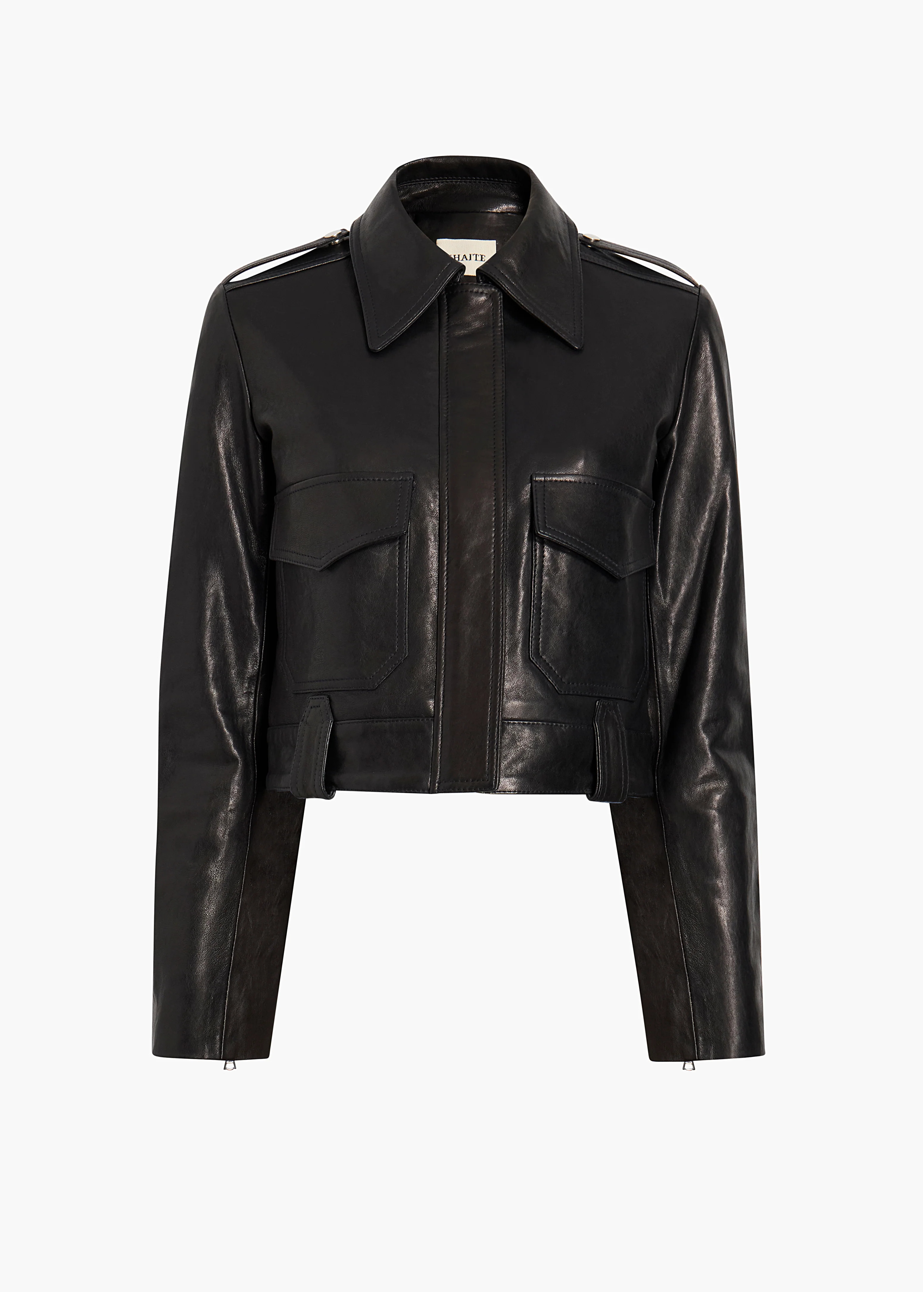 KHAITE - Cordelia Jacket In Black Leather | Khaite