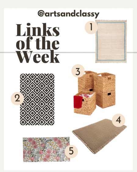 Here’s a roundup of this week’s best sellers and most loved finds! From area rugs to bathroom rugs, wallpaper and storage finds. This week is all focused on home upgrades and home refresh!

#LTKMostLoved #LTKhome #LTKsalealert
