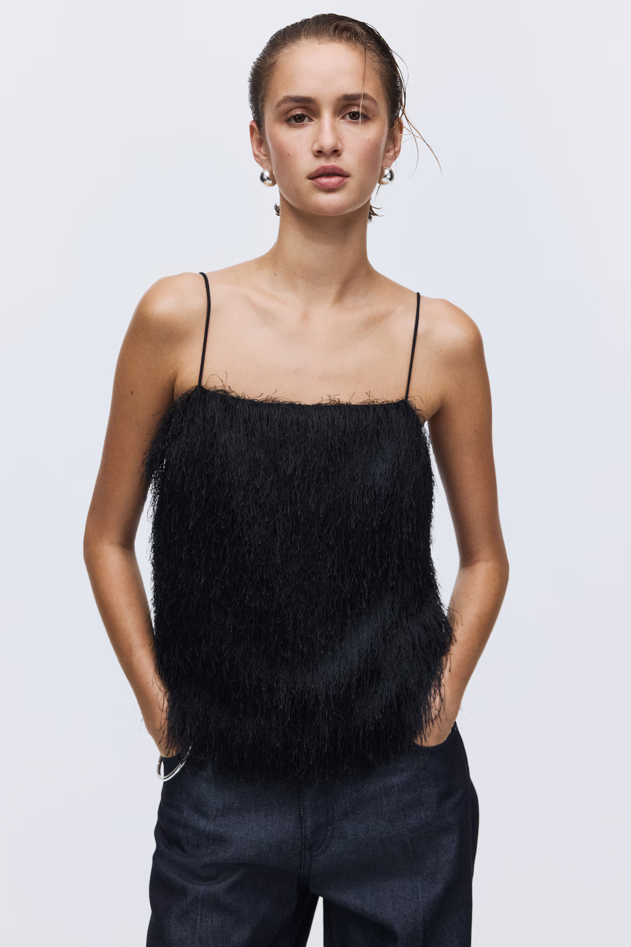 Fringed Strappy Top | H&M (US + CA)