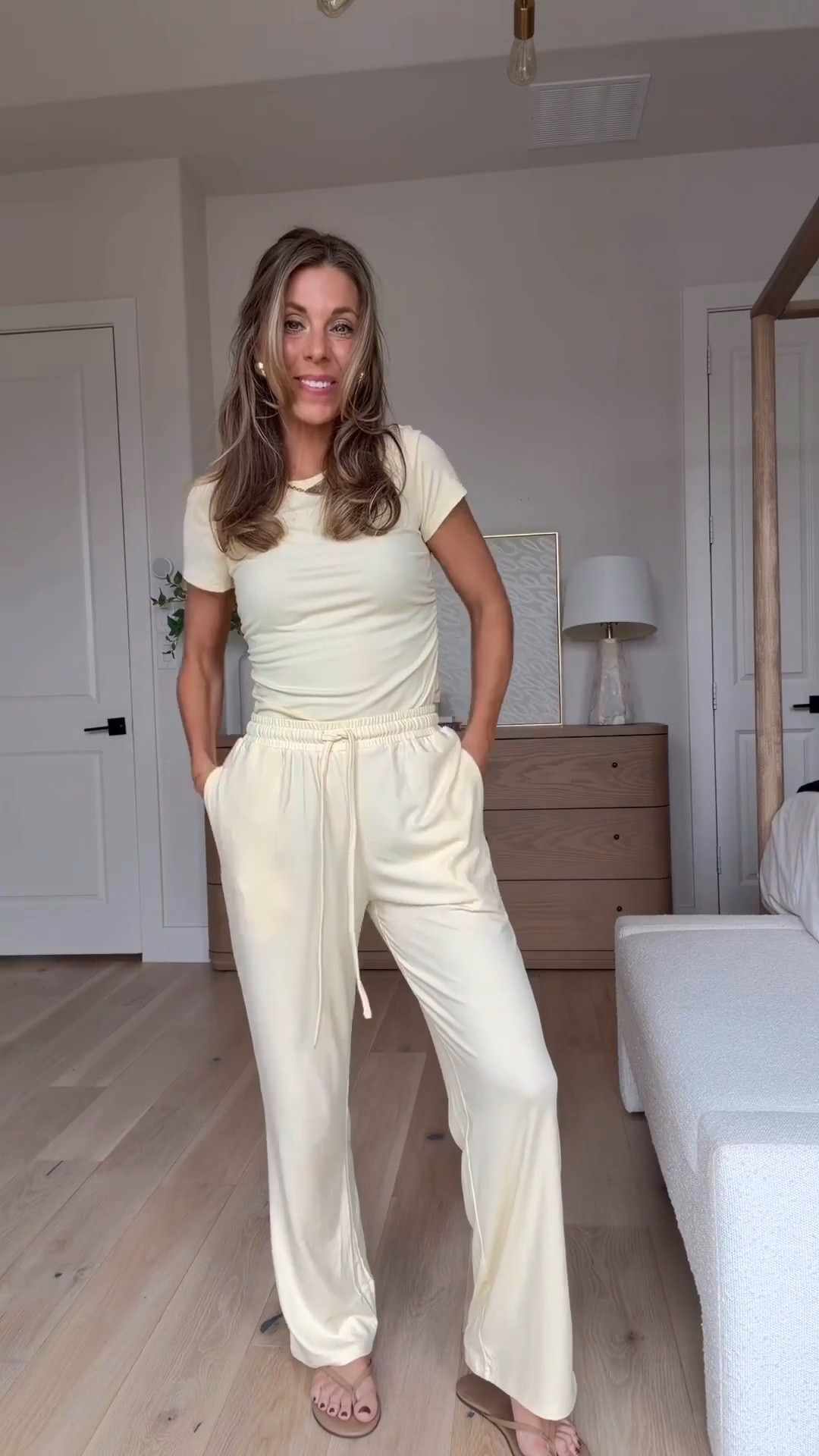 The cutest butter yellow set from Amazon! Wearing a size small

#LTKselfcare #LTKgrwm #LTKootd