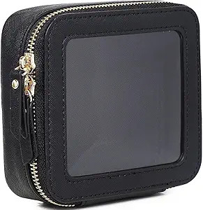 Pinkmik Clear Mini Makeup Bag Transparent Travel Cosmetic Makeup Case & Toiletry Bag for Women Cl... | Amazon (US)