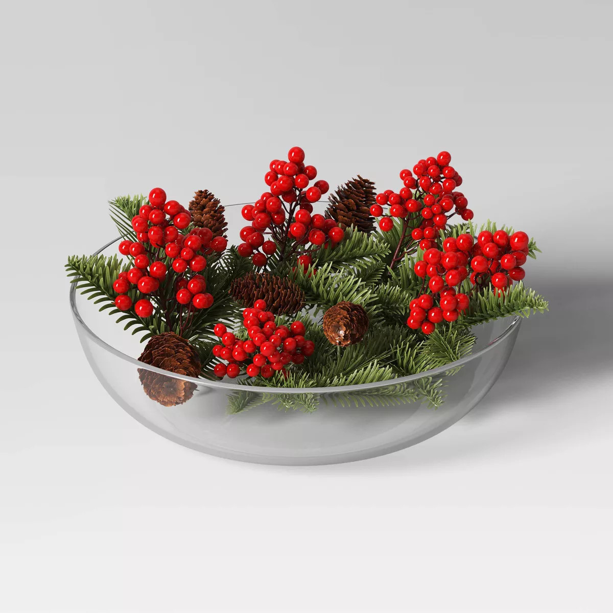 8pcs Green Pine and Red Berry Pick Filler - Threshold™ | Target