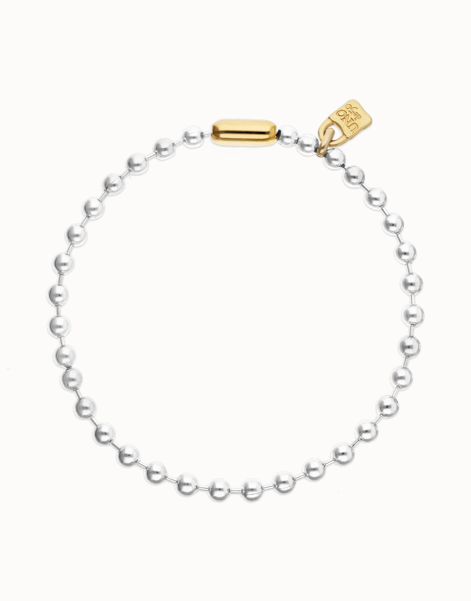 Bead necklace with contrasting accents | UNOde50