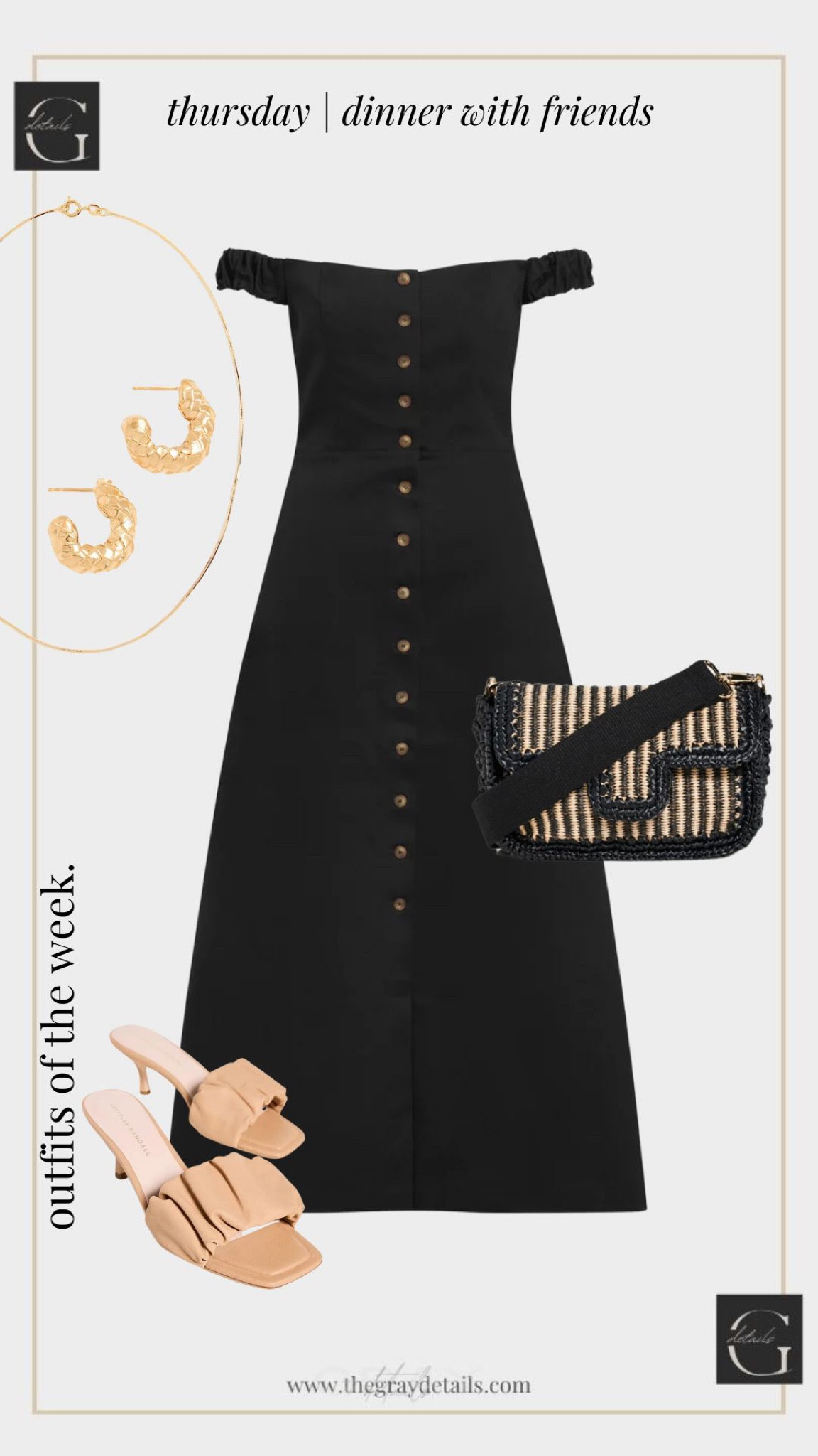 Chic black dress outfit 

#LTKstyletip #LTKtravel #LTKworkwear