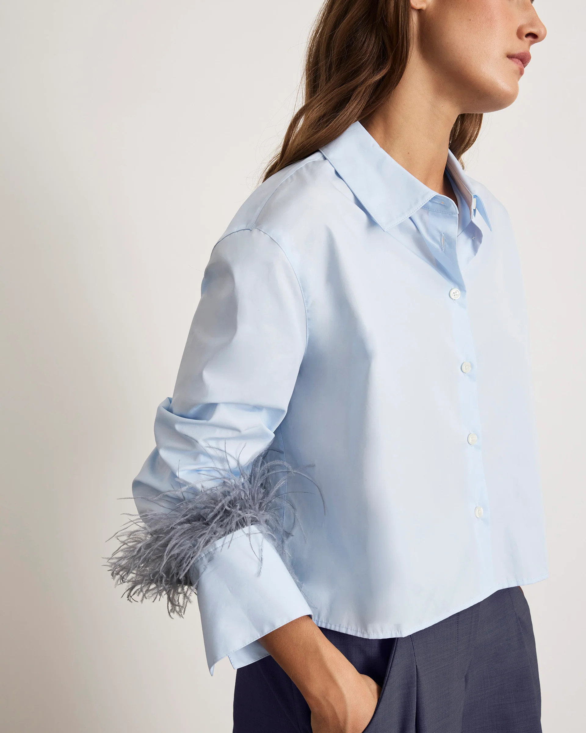 Largaux Feather Top | Tanya Taylor
