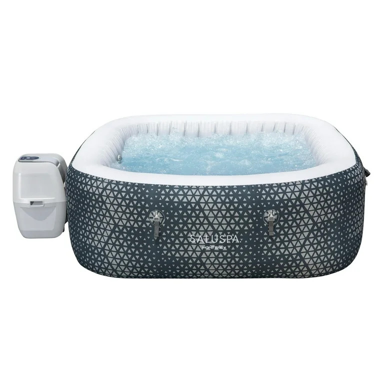 SaluSpa Monterey AirJet Outdoor Inflatable Square Hot Tub 4-6 Person with Pump #P08411 | Walmart (US)
