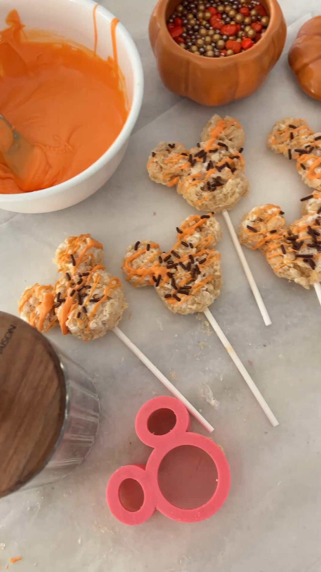 Make your own fall Mickey rice crispies

#LTKmomlife #LTKfoodie #LTKHome