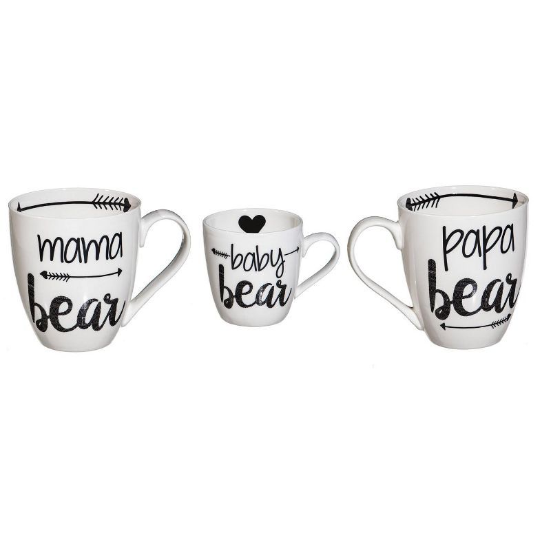 Evergreen Beautiful Bear Family Ceramic Cup O' Java Cup Gift Set - 6x4x4 in Indoor/Outdoor | Target