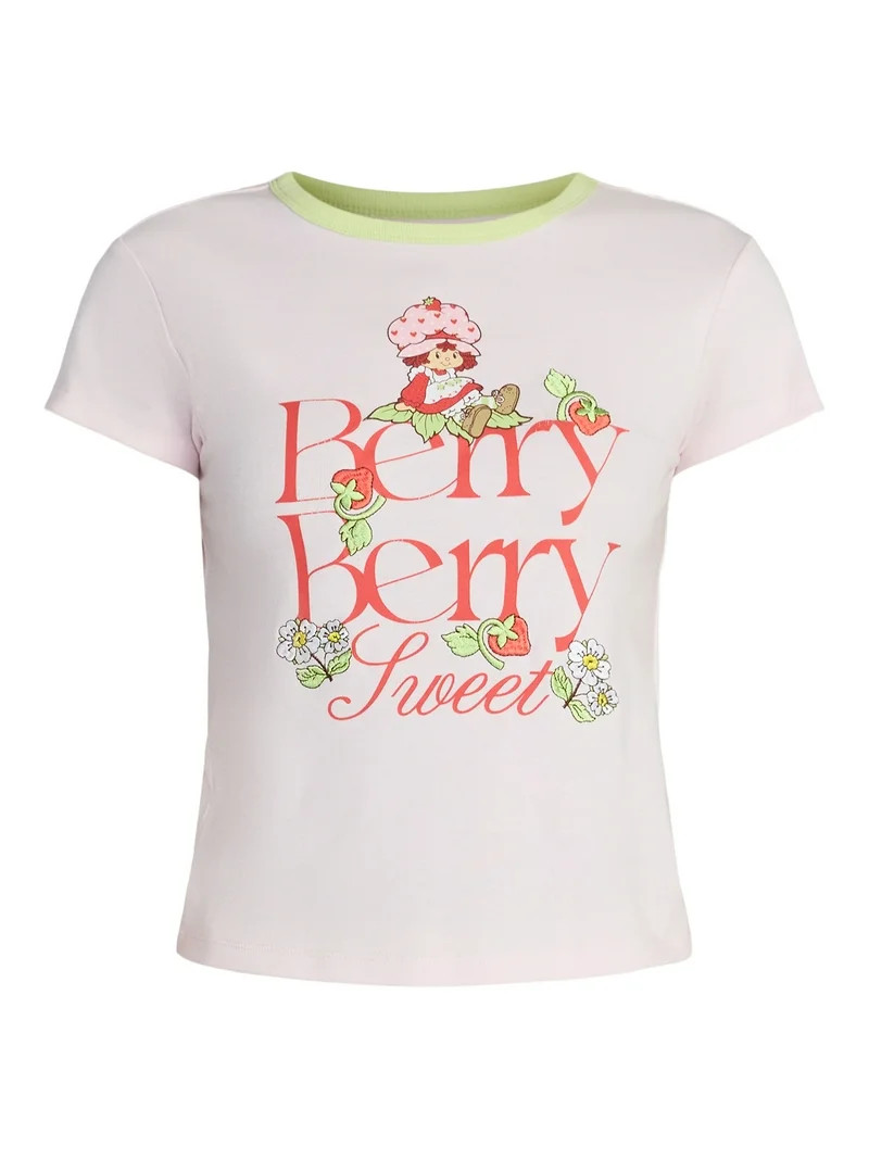 Strawberry Shortcake Women’s Berry Sweet Cotton Graphic T-Shirt, Sizes XXS-XXL | Walmart (US)
