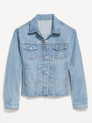 Cut-Off Classic Non-Stretch Jean Jacket for Women | Old Navy (US)