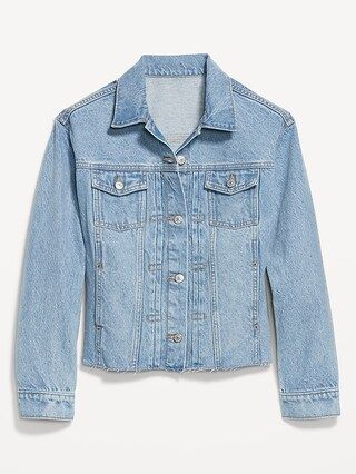 Cut-Off Classic Non-Stretch Jean Jacket for Women | Old Navy (US)
