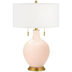 Linen Toby Brass Accents Table Lamp | www.lampsplus.com | Lamps Plus