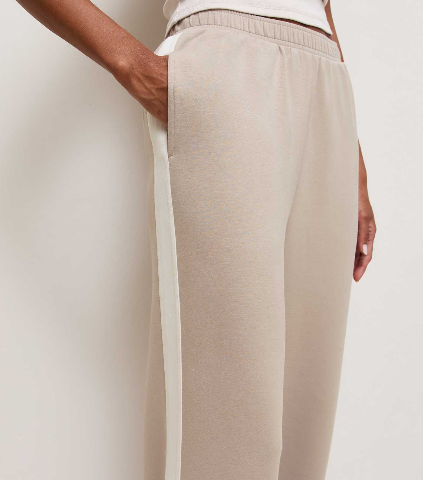 Premium Mink Side Stripe Wide Leg Trousers | New Look | New Look (UK)