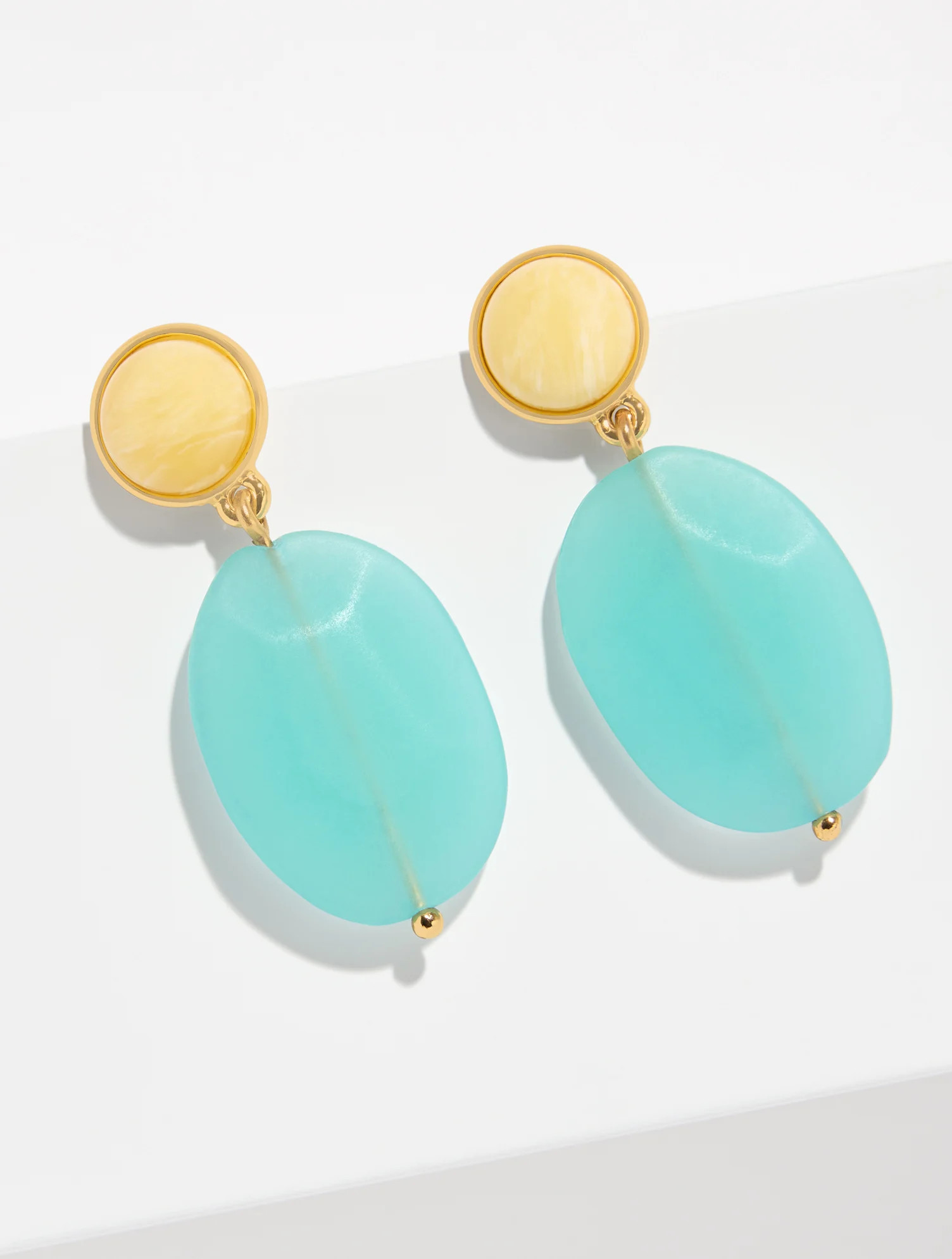 Garden Gems Drop Earrings - Sea Salt Blue/Gold - 001 Talbots | Talbots
