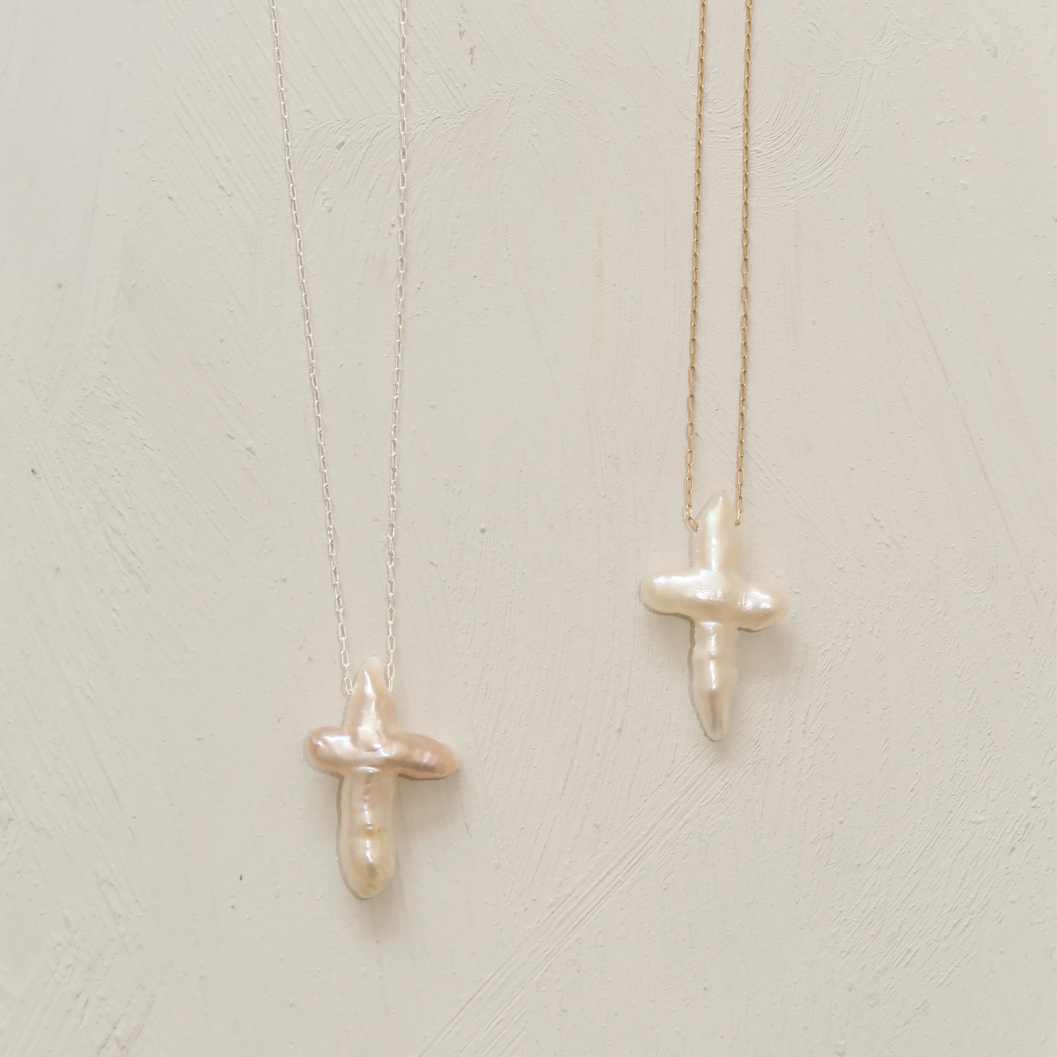 Pearl Cross Necklace | Joiana Jewelry