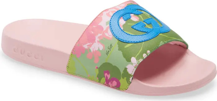 x Ken Scott Pursuit Floral Print Slide Sandal | Nordstrom