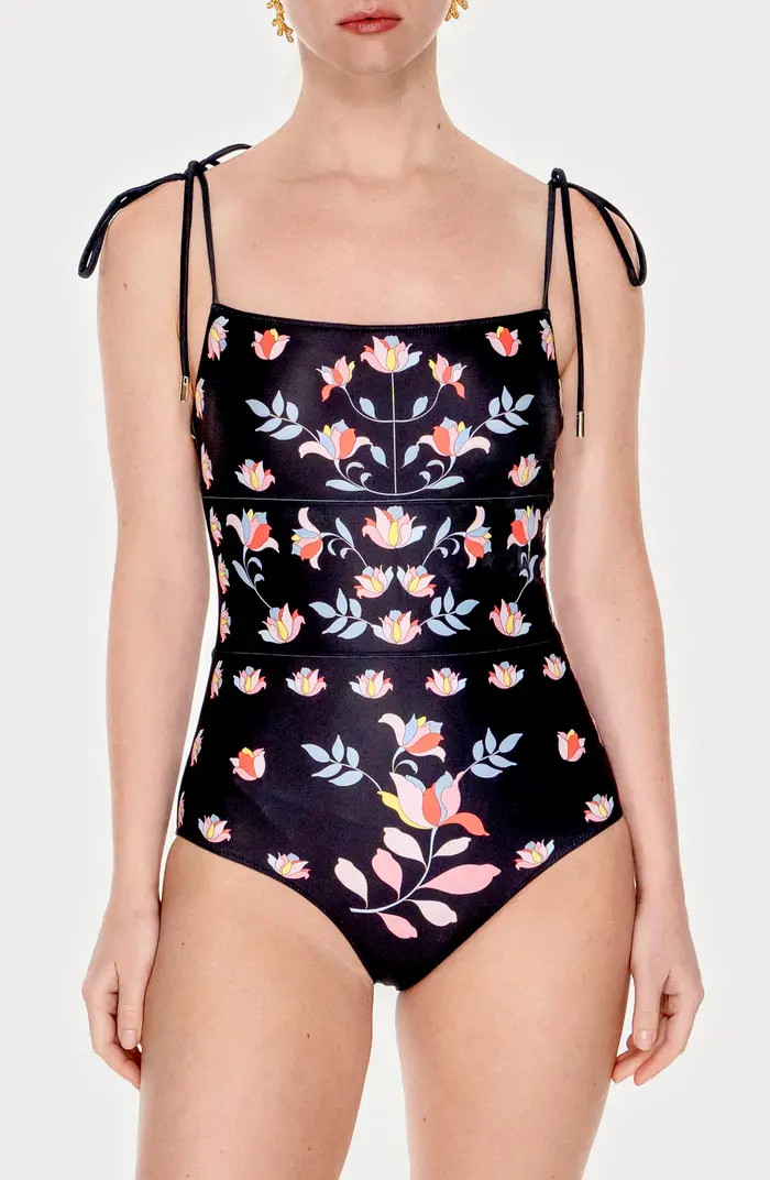 Midnight Garden Reversible One-Piece Swimsuit | Nordstrom