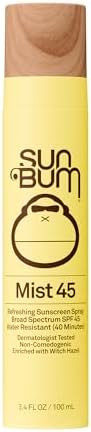 Sun Bum Original SPF 45 Sunscreen Mist - Broad Spectrum Moisturizing Facial Sunscreen Spray with ... | Amazon (US)