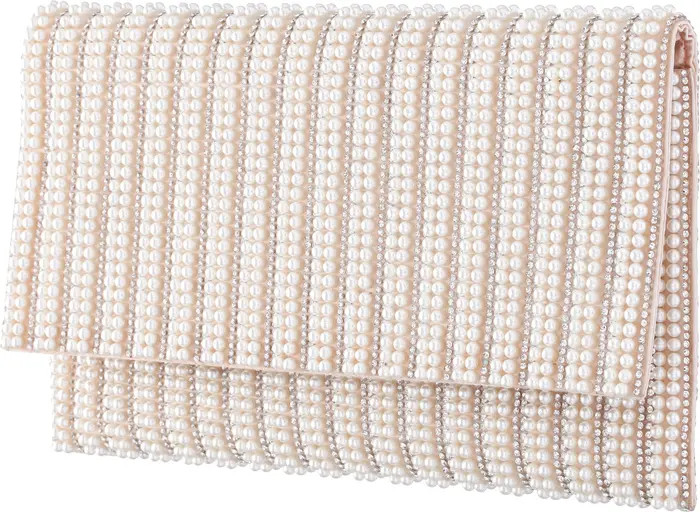 Crystal & Imitation Pearl Embellished Clutch | Nordstrom